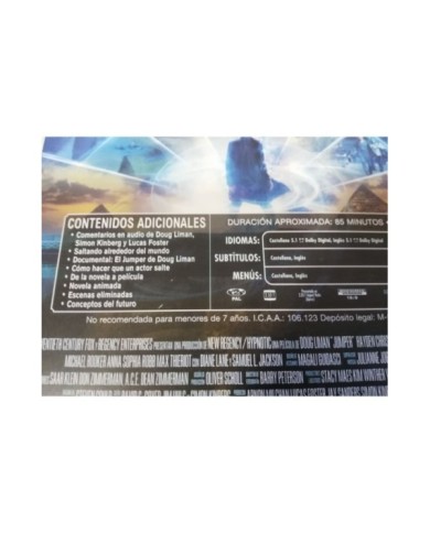 JUMPER DVD STEELBOOK + EXTRAS HAYDEN CHRISTENSEN ESPAÑOL ENGLISH - AM JUMPER DVD STEELBOOK + EXTRAS HAYDEN CHRISTENSEN ESPAÑOL ENGLISH - AM