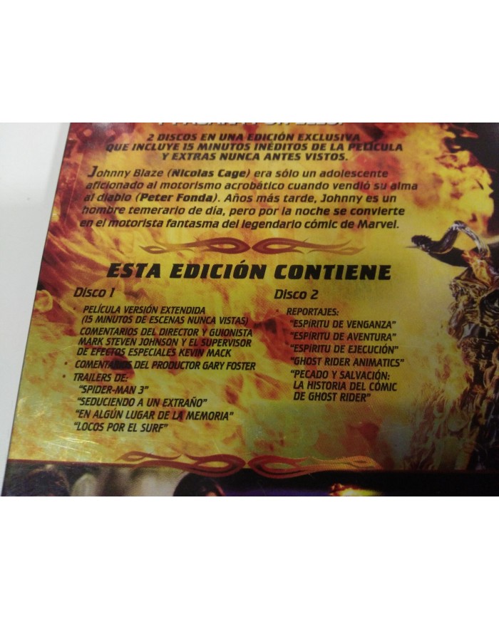 GHOST RIDER EL MOTORISTA FANTASMA - 2 X DVD STEELBOOK ESPAÑOL ENGLISH MARVEL 3T