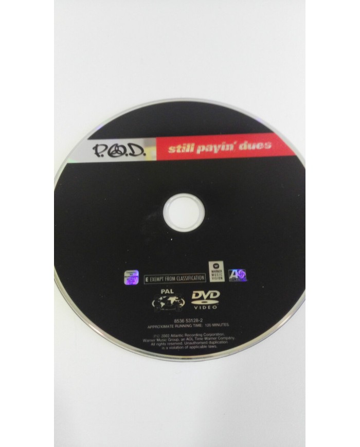 P.O.D. POD STILL PAYIN? DUES DVD REGION 2-6 120 MIN ESPAÑOL ENGLISH FRANCAIS AM