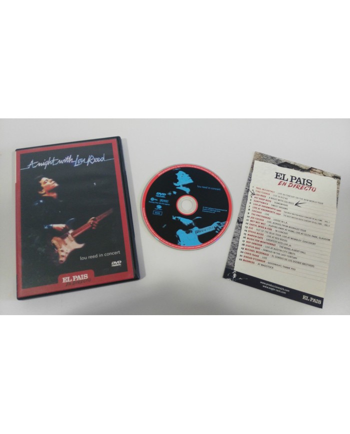 LOU REED IN CONCERT A NIGHT WITH LOU REED DVD PAL REGION 0 ALL REGIONS - AM