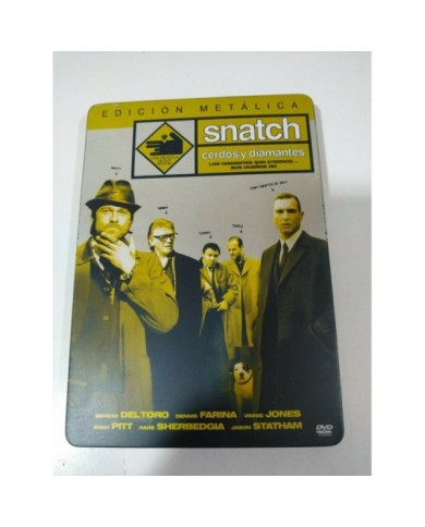 SNATCH CERDOS Y DIAMANTES BRAD PITT JASON STATHAM DVD STEELBOOK - AM