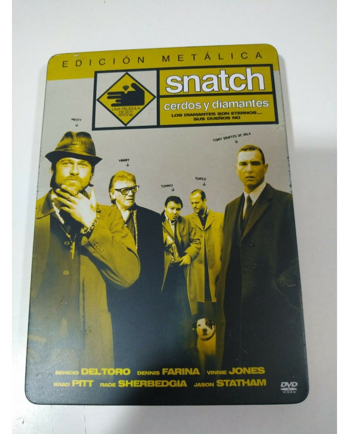 SNATCH CERDOS Y DIAMANTES BRAD PITT JASON STATHAM DVD STEELBOOK - AM