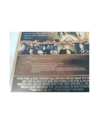 EL CODIGO DA VINCI Tom Hanks - 2 x DVD Steelbook Espa?ol English
