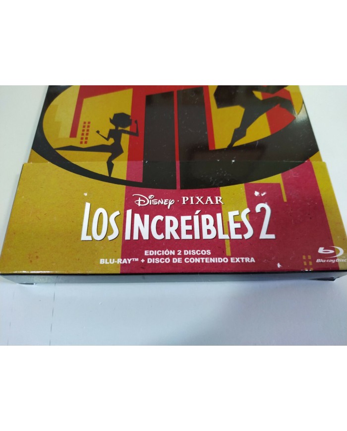 Los Increibles 2 Disney Pixar Steelbook 2 x Blu-ray + Extras Espa?ol English AM