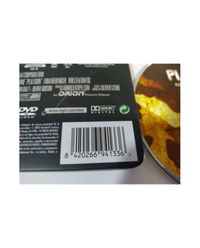 Platoon Oliver Stone Willem Dafoe Sheen - 2 x DVD Steelbook Espa?ol English - 3T Platoon Oliver Stone Willem Dafoe Sheen - 2 x DVD Steelbook Espa?ol English - 3T