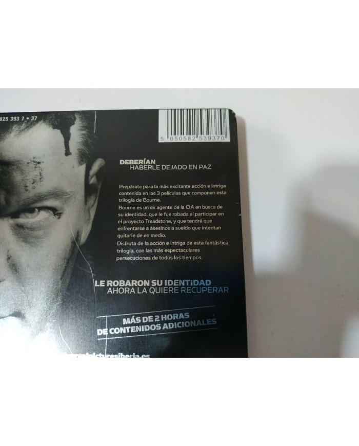 Jason Bourne Trilogia - 3 X DVD Matt Damon Steelbook Espa?ol Ingles - 5T