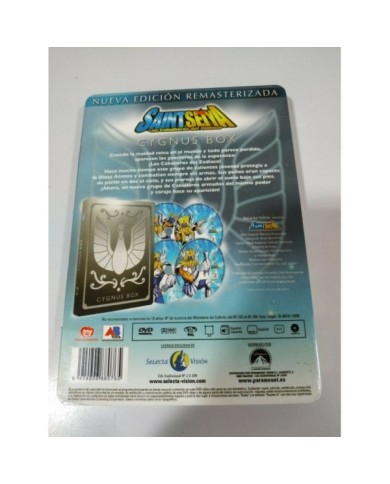 SAINT SEIYA LOS CABALLEROS DEL ZODIACO Cygnus BOX STEELBOOK METALICA 4 x DVD 3T