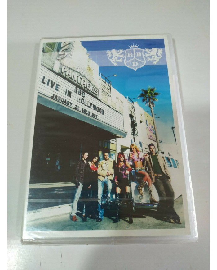 RBD REBELDE WAY LIVE IN HOLLYWOOD DVD 2005 REGION 0 ALL - Nuevo - 3T