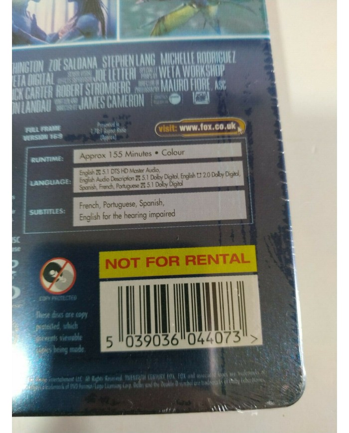 Avatar James Cameron Steelbook - Blu-ray + Extras Espa?ol English - AM