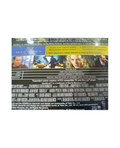 Godzilla Limnited Edition Steelbook TM Mastered 4K - Blu-ray Espa?ol English AM Godzilla Limnited Edition Steelbook TM Mastered 4K - Blu-ray Espa?ol English AM