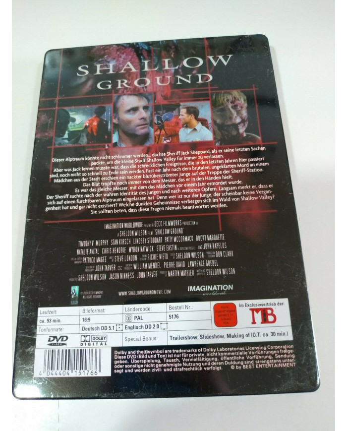 Shallow Ground Terror Sheldon Wilson - DVD Steelbook Deutsch English - AM
