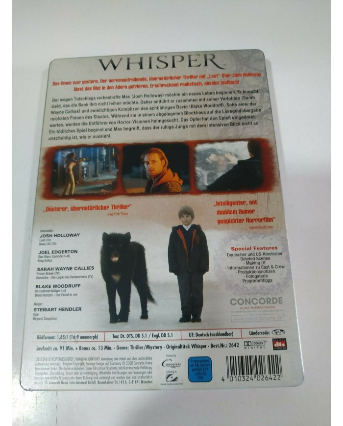 Whisper Terror - DVD + Extras Steelbook Deutsch English - AM