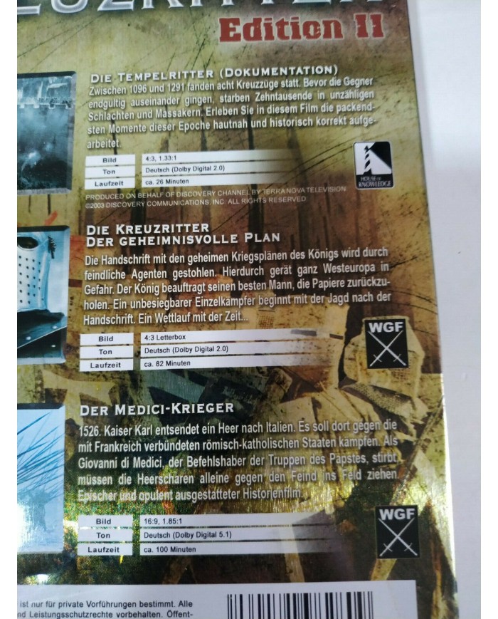 Kreuzritter Edition II - DVD Steelbook Deutsch - AM