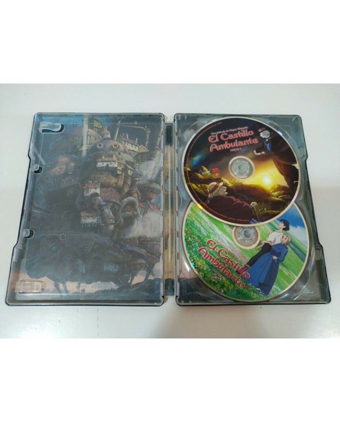 El Castillo Ambulante Hayao Miyazaki Studio Ghibli - 2 x DVD Steelbook - 3T