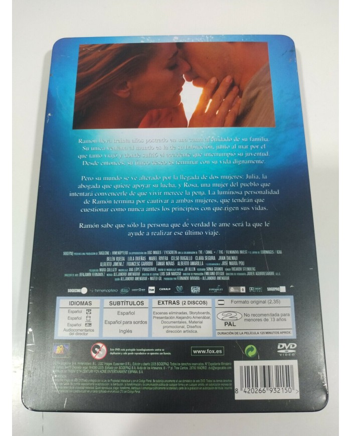 Mar Adentro Alejandro Amenabar Steelbook 2 x DVD + Extras Espa?ol English - 3T