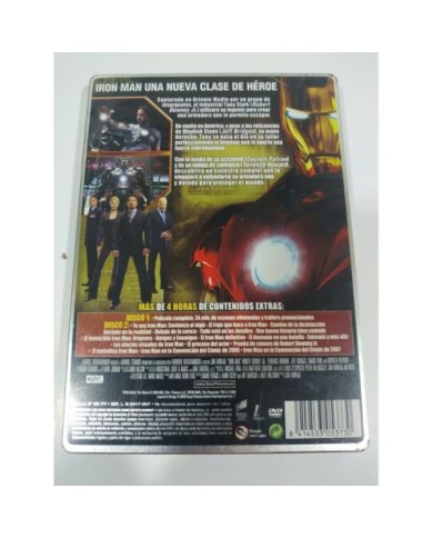 Iron Man Robert Downey Jr Marvel Steelbook DVD + Extras Espa?ol Ingles - 3T Iron Man Robert Downey Jr Marvel Steelbook DVD + Extras Espa?ol Ingles - 3T