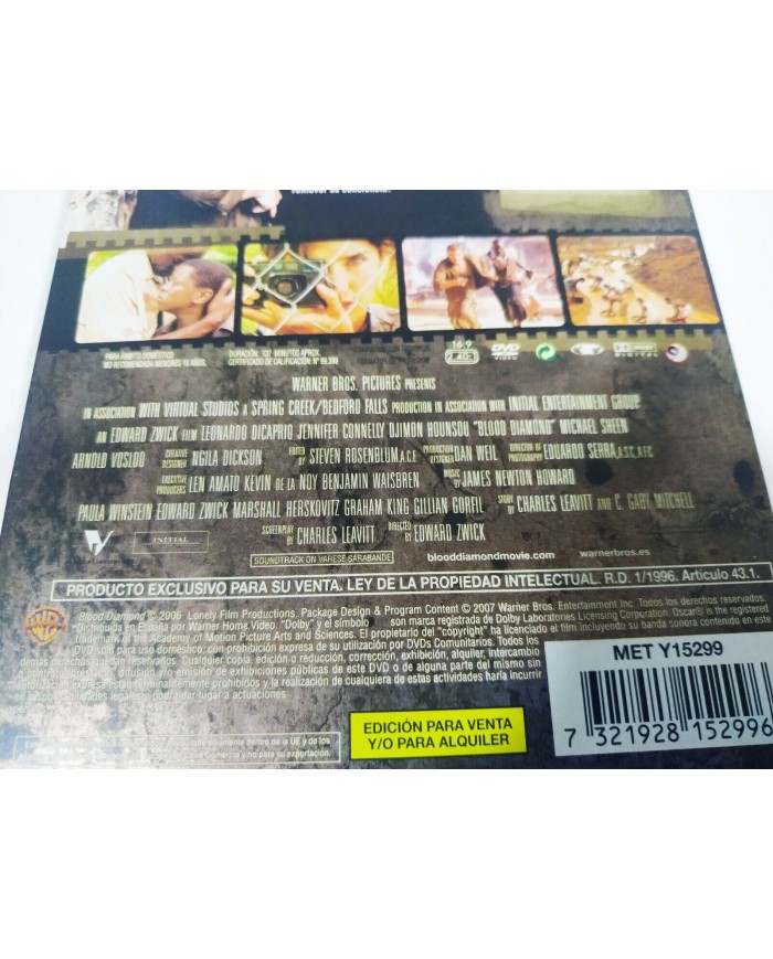 Diamantes de Sangre Leonardo DiCaprio Steelbook DVD + Extras Espa?ol Ingles 3T