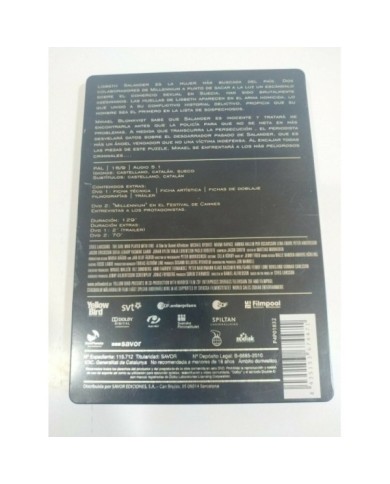 Millenium 2 Chica So?aba Cerilla Steelbook DVD + Extras Espa?ol Sueco - 3T Millenium 2 Chica So?aba Cerilla Steelbook DVD + Extras Espa?ol Sueco - 3T