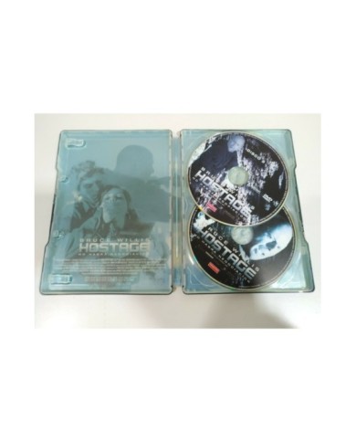 Hostage Bruce Willis Steelbook - 2 x DVD + Extras Espa?ol English - 3T Hostage Bruce Willis Steelbook - 2 x DVD + Extras Espa?ol English - 3T
