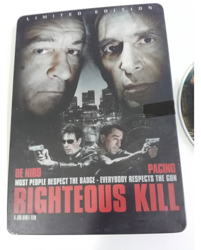 RIGHTEOUS KILL DVD STEELBOOK ENGLISH DEUTSCH GERMAN ED ROBERT DE NIRO AL PACINO
