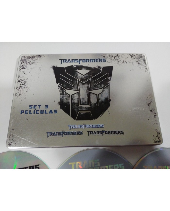 TRANSFORMERS 1 2 3 Trilogy Steelbook 3 X DVD Collection CASTELLANO ENGLISH - AM
