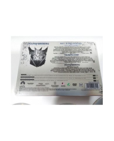 TRANSFORMERS 1 2 3 Trilogy Steelbook 3 X DVD Collection CASTELLANO ENGLISH - AM TRANSFORMERS 1 2 3 Trilogy Steelbook 3 X DVD Collection CASTELLANO ENGLISH - AM