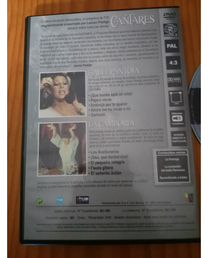 ISABEL PANTOJA + LA CAMBORIA DVD CANTARES CORRAL DE LA PACHECA Am