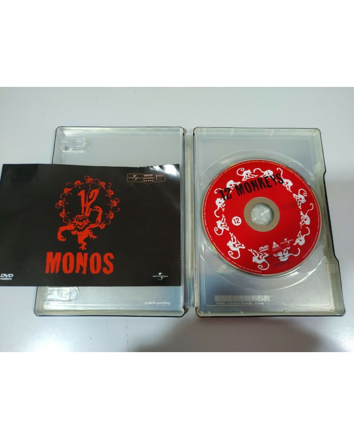 12 MONOS TWELVE MONKEYS BRAD PITT BRUCE WILLIS DVD STEELBOOK ESPA?OL ENGLISH AM