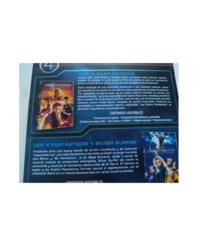 Los 4 Fantasticos + Silver Surfer Marvel Steelbook 4 x DVD Espa?ol Ingles 3T Los 4 Fantasticos + Silver Surfer Marvel Steelbook 4 x DVD Espa?ol Ingles 3T
