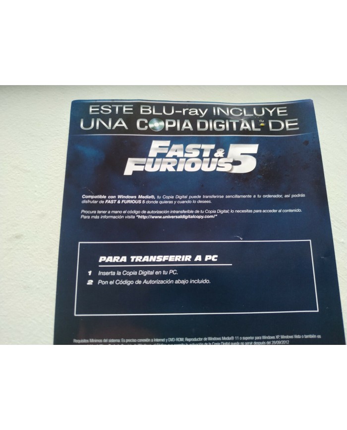 Fast And Furious 5 Steelbook Metalica Vin Diesel Paul Walker - Blu-Ray + DVD