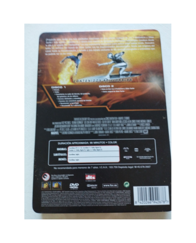 Los 4 Fantasticos y Silver Surfer Marvel Steelbook 2 x DVD Espa?ol Ingles Am Los 4 Fantasticos y Silver Surfer Marvel Steelbook 2 x DVD Espa?ol Ingles Am