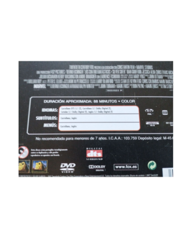 Los 4 Fantasticos y Silver Surfer Marvel Steelbook 2 x DVD Espa?ol Ingles Am Los 4 Fantasticos y Silver Surfer Marvel Steelbook 2 x DVD Espa?ol Ingles Am
