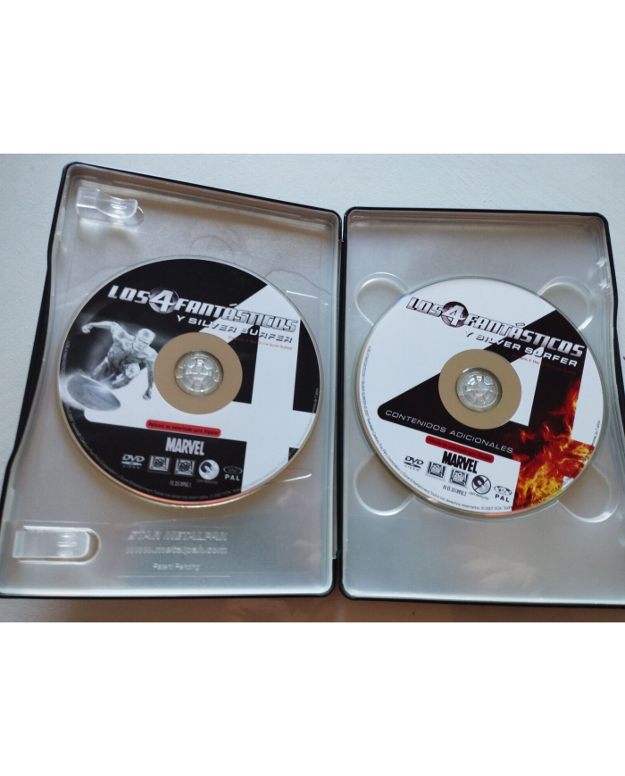 Los 4 Fantasticos y Silver Surfer Marvel Steelbook 2 x DVD Espa?ol Ingles Am