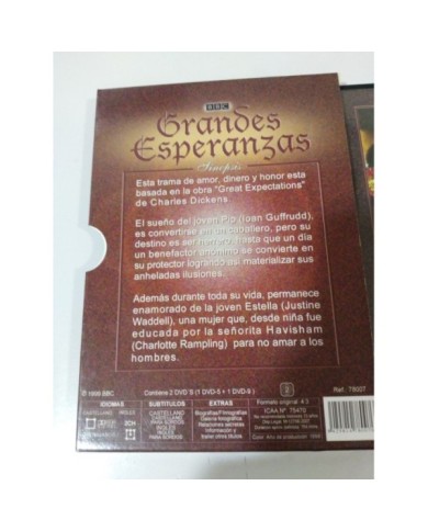 GRANDES ESPERANZAS SERIE TV BBC RAMPLING GRUFFURDD - 2 X DVD ESPA?OL Ingles 3T GRANDES ESPERANZAS SERIE TV BBC RAMPLING GRUFFURDD - 2 X DVD ESPA?OL Ingles 3T