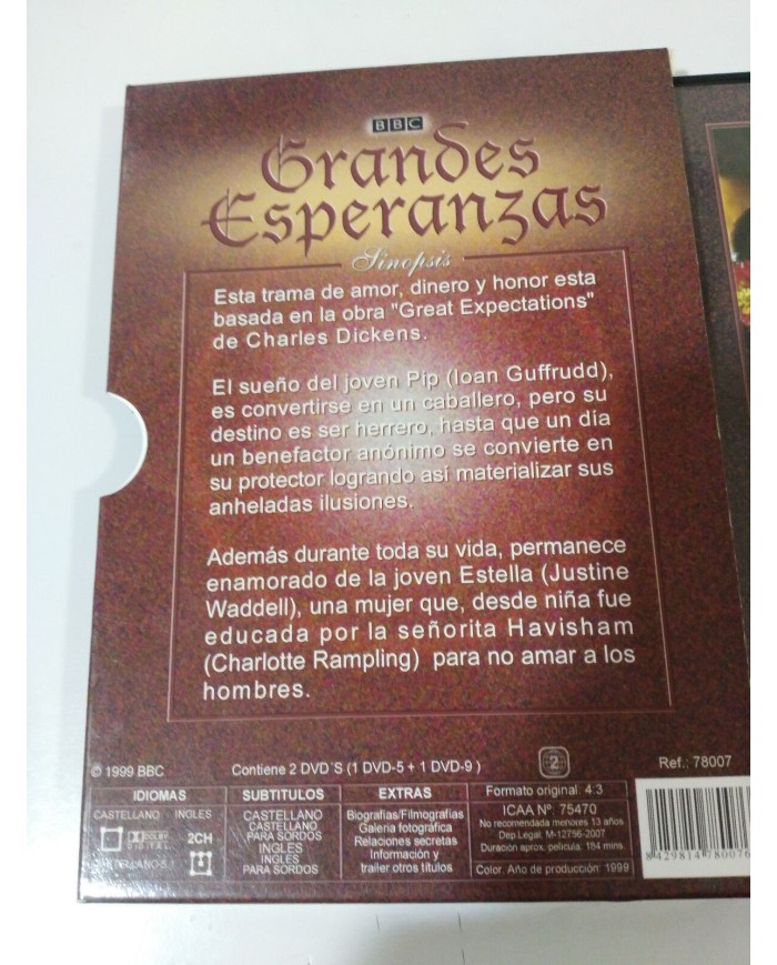 GRANDES ESPERANZAS SERIE TV BBC RAMPLING GRUFFURDD - 2 X DVD ESPA?OL Ingles 3T