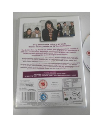 PEEP SHOW SERIES FOUR TV COMPLETE DVD + EXTRAS ENGLISH REGION 2 - AM PEEP SHOW SERIES FOUR TV COMPLETE DVD + EXTRAS ENGLISH REGION 2 - AM