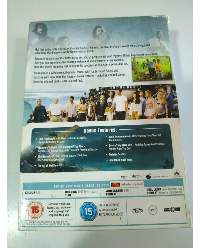 Lost The Complete First Series 1 - 7 x DVD Ingles - 3T