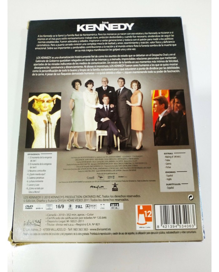 Los Kennedy Serie TV 8 Episodios - 3 x DVD Espa?ol Ingles region 2 - 3T