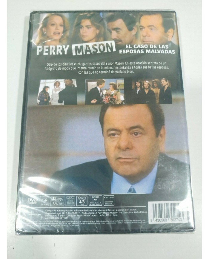 Perry Mason Caso de las Esposas Malvadas Serie TV - DVD Espa?ol Ingles Nueva 3T