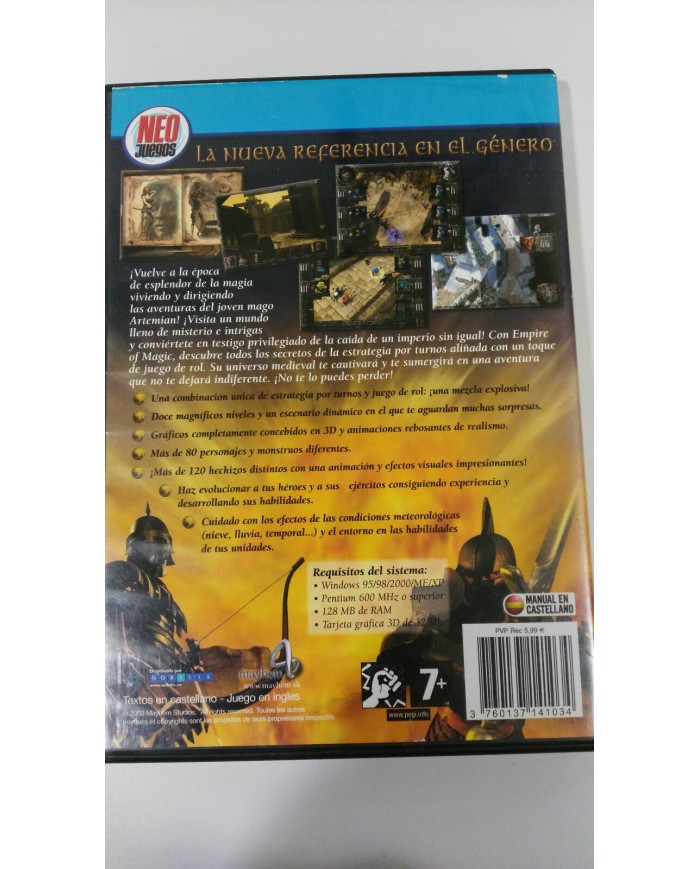 EMPIRE OF MAGIC JUEGO PARA PC CD ROM ESPAÑOL NEO JUEGOS
