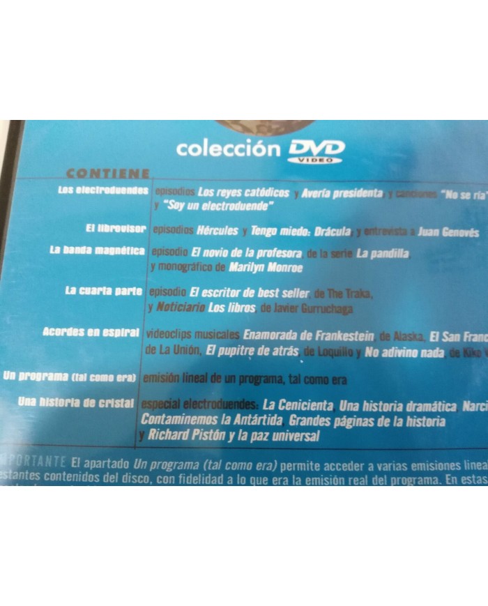 LA BOLA DE CRISTAL DVD VOLUMEN 2 + ESPECIAL ELECTRODUENDES SERIE TV ALASKA RTVE