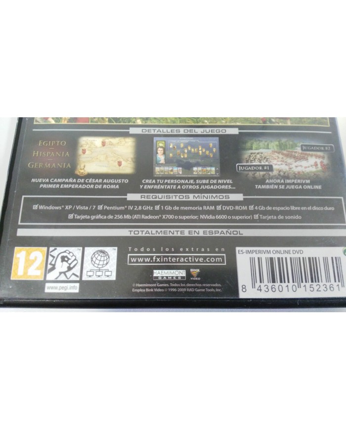 IMPERIUM ONLINE LAS VICTORIAS DE CESAR AUGUSTO JUEGO PARA PC DVD-ROM ESPAÑOL AM