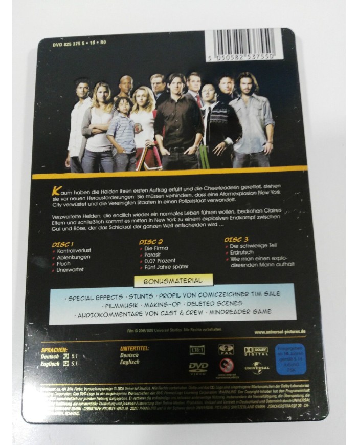 HEROES TV SERIES SEASON 1.2 - 3 DVD STEELBOOK + EXTRAS ENGLISH DEUTSCH - AM