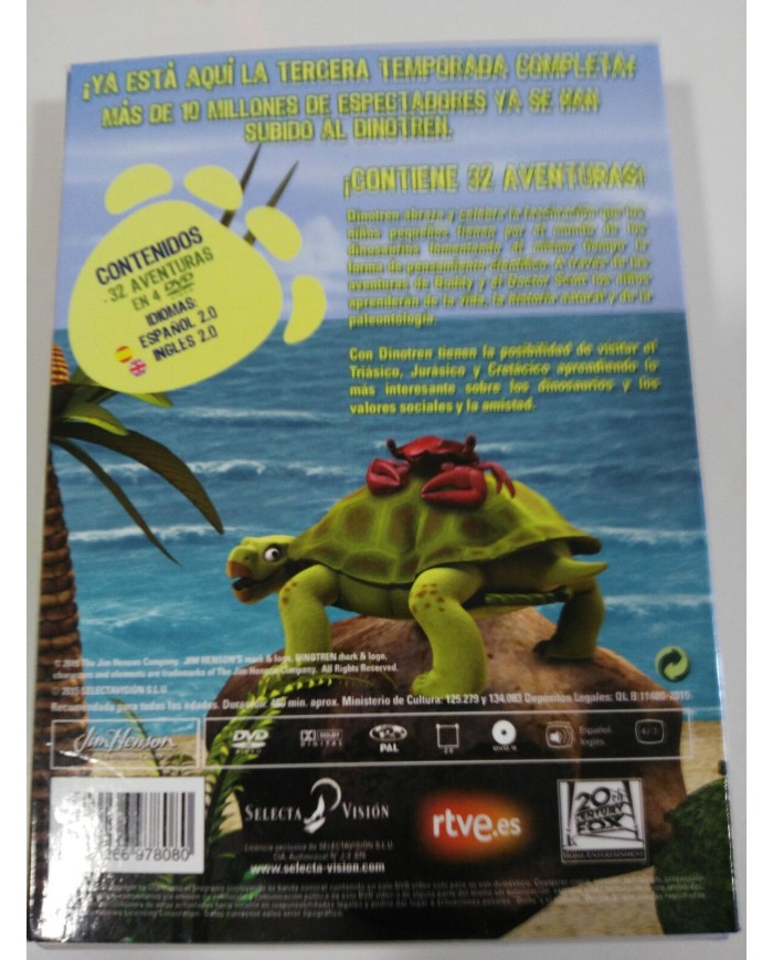 DINOTREN TEMPORADA 3 - 4 DVD 32 AVENTURAS SERIE TV CLAN ESPAÑOL ENGLISH - 3T