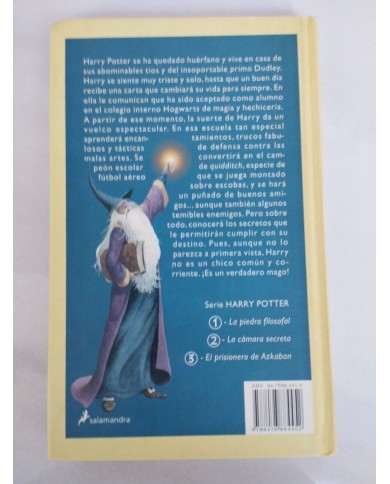 Harry Potter Y La Piedra Filosofal J K Rowling 2000 Salamandra LIBRO Español Am Harry Potter Y La Piedra Filosofal J K Rowling 2000 Salamandra LIBRO Español Am