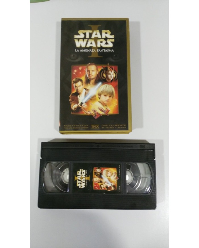 STAR WARS I LA AMENAZA FANTASMA VHS - EDICION 2000 LUCASFILM 128 MIN ESPAÑOL Am