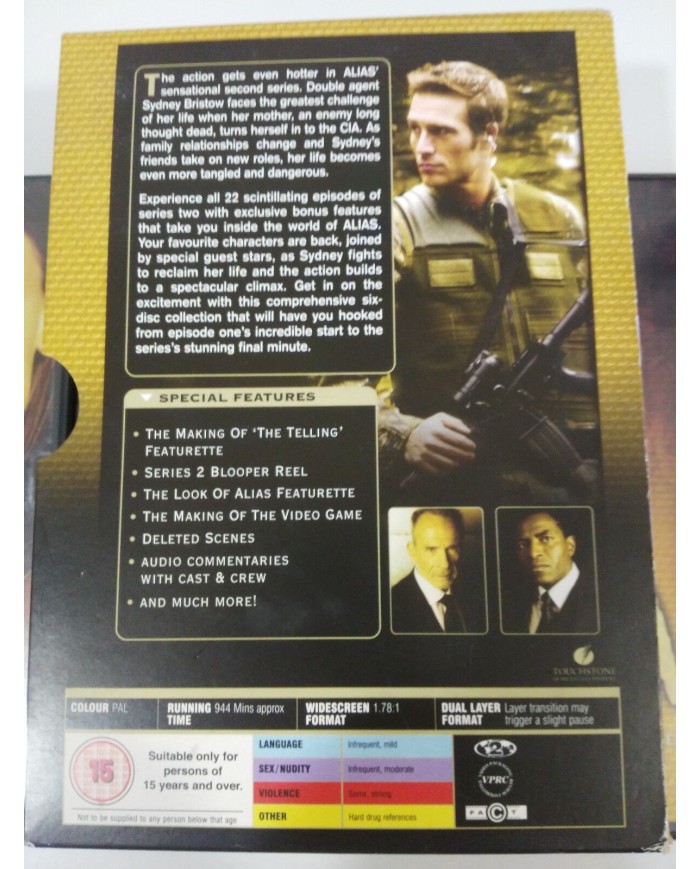 ALIAS THE COMPLETE SECOND 2 SERIES SEASON PACK BOX - 6 DVD ENGLISH FRANCAIS - 3T