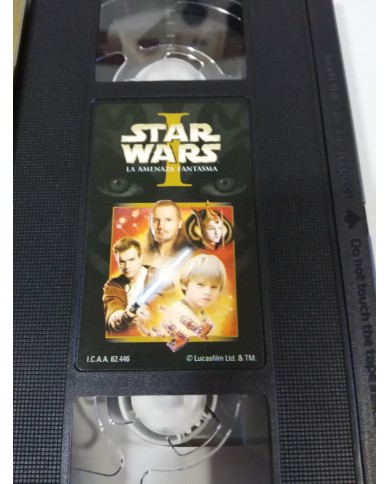 STAR WARS I LA AMENAZA FANTASMA VHS - EDICION 2000 LUCASFILM 128 MIN ESPAÑOL Am