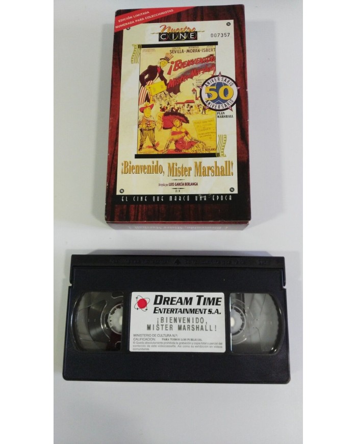 BIENVENIDO MISTER MARSHALL Luis Garcia Berlanga Numerada - VHS Cinta Tape - Am