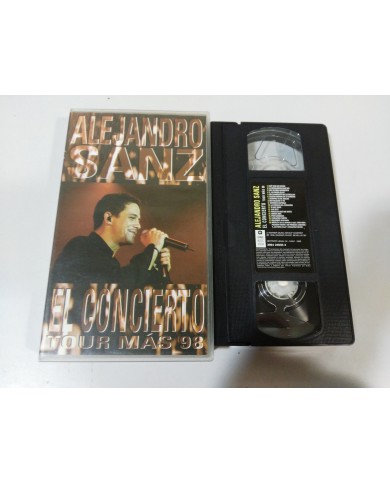 ALEJANDRO SANZ - EL CONCIERTO TOUR MAS 98 - VHS CINTA TAPE - 1998 CASTELLANO Am
